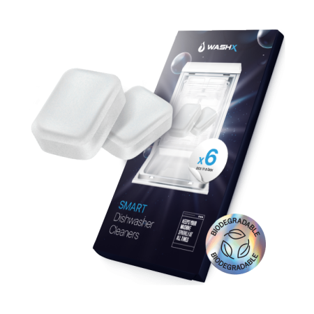 Таблетки для очищення посудомийних машин WASHX 6шт